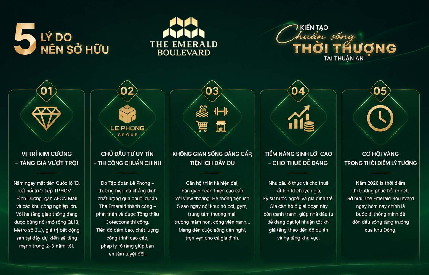 5 ly do nen so huu The emerald boulevard