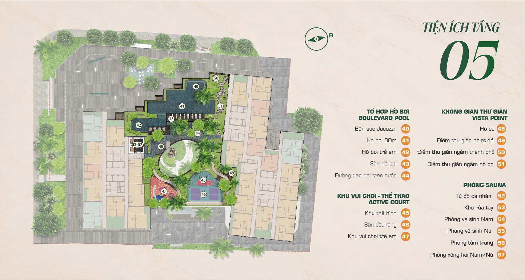 tang tien ich tang 05 du an can ho cao cap The Emerald Boulevard Le Phong
