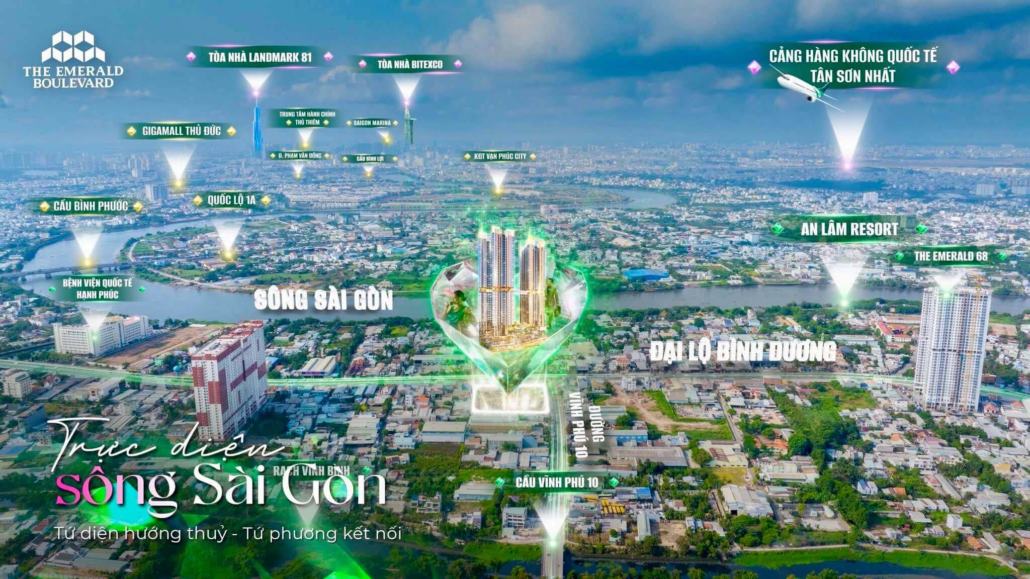 Vi tri du an can ho cao cap the emerald boulevard le phong